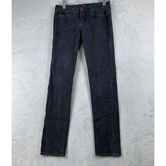 Forever 21 Skinny Jeans Womens Size 27 Low Rise Dark Wash Denim Stretch Blue - Picture 1 of 12